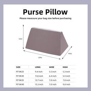 SGAZ luxury satin purse shaping pillow.